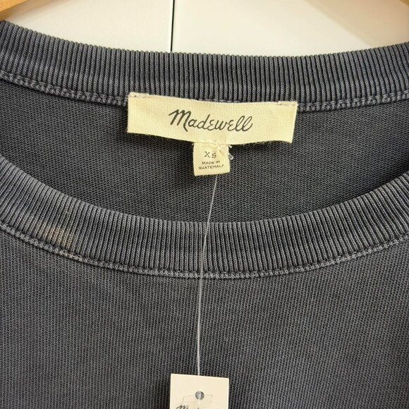 Madewell Relaxed Boxy Tee in Black Charcoal, Size X-Small - Picture 7 of 10
